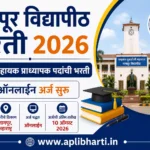 Nagpur University Bharti 2026 – राष्ट्रसंत तुकडोजी महाराज नागपूर विद्यापीठात 139 सहायक प्राध्यापक पदांची भरती, ऑनलाइन अर्ज सुरू